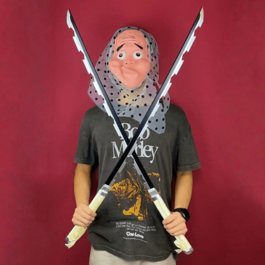 Cosplay Prop Dagger - 40 pollici Demone Slayer Inosuke Katana
