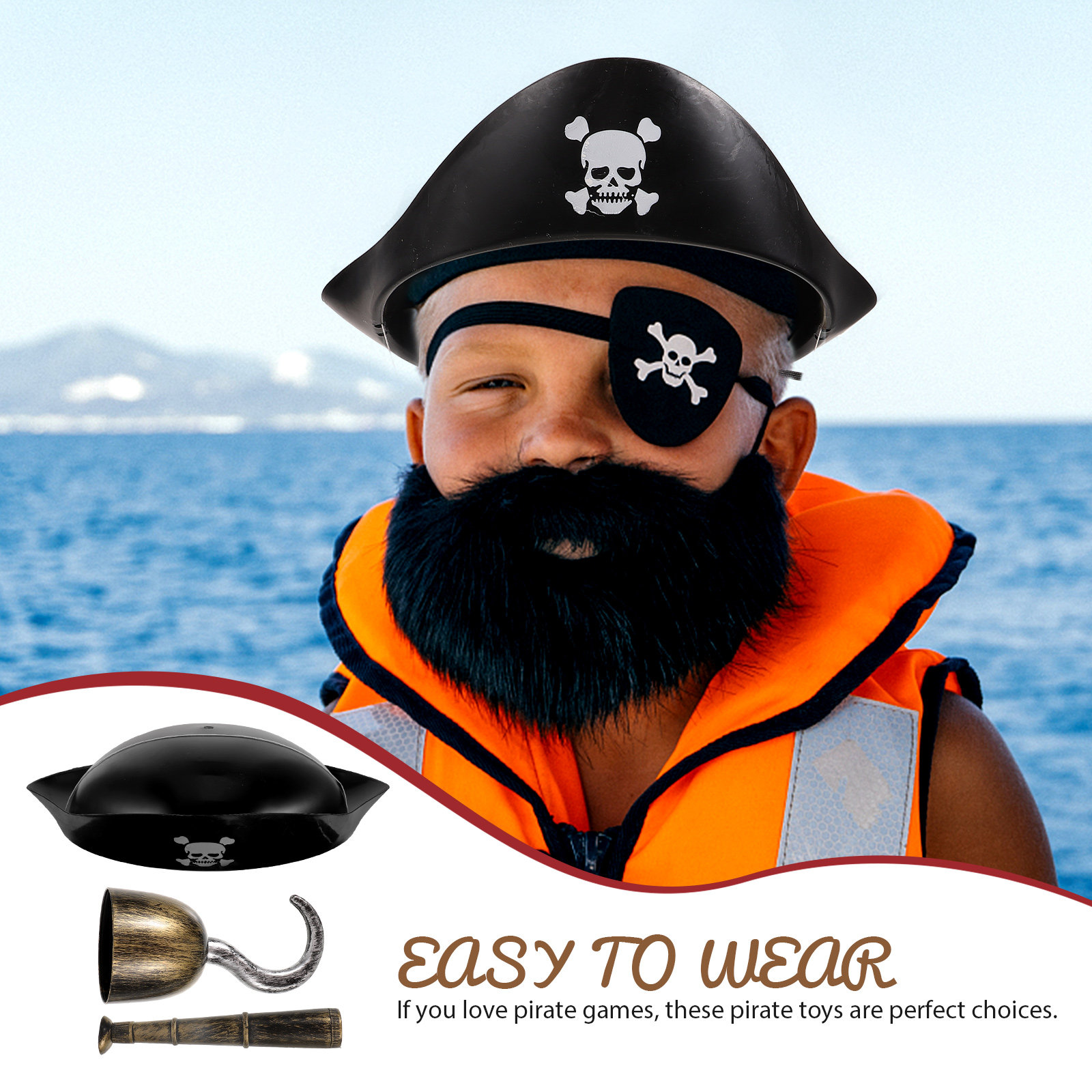 Kit Costume da Pirata Facile d - Easy Cosplay Prop recensione e prezzo